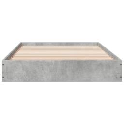 Berkfield Home Modern Bed Frame without Mattress Concrete Grey 75x190 cm Small Single - thumbnail 4
