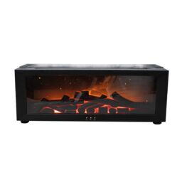 Menkind Well Being Flame Aroma Diffuser Mesmerising LED Effects in Black - thumbnail 3