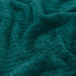 OHS Luxury Large Waffle Honeycomb Mink Warm Throw in Teal - Size: 150 cm x 200 cm - thumbnail 5