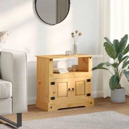 Berkfield Home TV Cabinet Mexican Pine Corona Range 80x43x78 cm in Brown - Size: 80 x 43 x 78 cm - thumbnail 2
