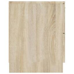Berkfield Home Elegant Bedside Cabinets 2 pcs Sonoma Oak Engineered Wood in Brown - thumbnail 5