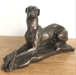Animal Crackers Greyhound Figurine, Solid Cold Cast Bronze Home Decor, Designed By Harriet Glen