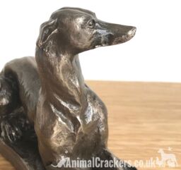 Animal Crackers Greyhound Figurine, Solid Cold Cast Bronze Home Decor, Designed By Harriet Glen - thumbnail 5