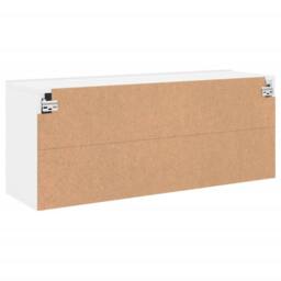 Berkfield Home TV Cabinet Wall-mounted White 100x30x41 cm - Size: 100 x 30 x 41 cm - thumbnail 8