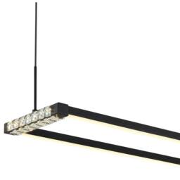 Netlighting Mariella Pendant Matt Black LED Dimmable 2700 6000K Remote Control - thumbnail 3