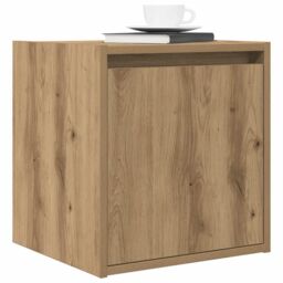 Berkfield Home Wall-Mounted Bedside Cabinets 2 pcs Artisan Oak 38x34x40 cm in Brown - Size: 38 x 34 x 40 cm - thumbnail 4