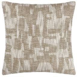 HOEM Ola Abstract Cushion in Taupe - Size: 45 cm x 45 cm - thumbnail 1