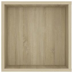 Berkfield Home Wall-Mounted TV Cabinet Sonoma Oak 102x35x35 cm Engineered Wood in Brown - Size: 102 x 35 x 35 cm - thumbnail 5