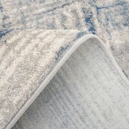 Kukoon Silver Grey Blue Distressed Abstract Rug in Light Grey - Size: 240 cm x 330 cm - thumbnail 5