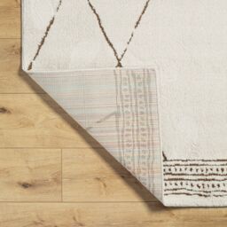 Livabliss Freud-Modern Ivory Brown High Pile Living Dining Bedroom Rug - Size: 200 cm x 275 cm - thumbnail 4