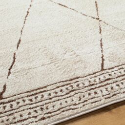 Livabliss Freud-Modern Ivory Brown High Pile Living Dining Bedroom Rug - Size: 200 cm x 275 cm - thumbnail 8