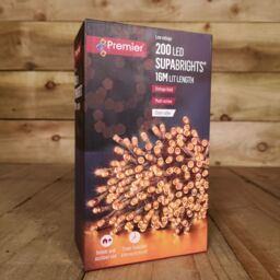 Samuel Alexander 200 LED 16m Premier Christmas Outdoor Lights Timer Clear Cable in Vintage Gold - thumbnail 6