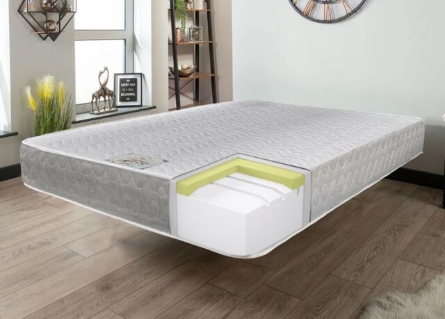 "Divan Bed Direct Luxury Memory Foam Orthopaedic 8"" Mattress in White - Size: Single" - image 1