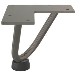 Berkfield Home Hairpin Table Legs 4 pcs Natural Steel 10 cm Solid Steel in Brown - thumbnail 6