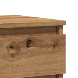 Berkfield Home Bedside Cabinets 2 pcs Artisan Oak 40x35x50 cm Engineered Wood in Brown - Size: 40 x 35 x 50 cm - thumbnail 8