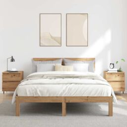 Berkfield Home Bedside Cabinets 2 pcs Artisan Oak 40x35x50 cm Engineered Wood in Brown - Size: 40 x 35 x 50 cm - thumbnail 3