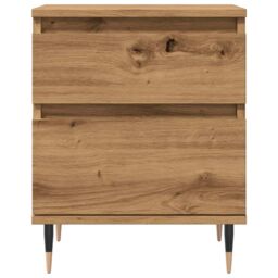 Berkfield Home Bedside Cabinets 2 pcs Artisan Oak 40x35x50 cm Engineered Wood in Brown - Size: 40 x 35 x 50 cm - thumbnail 5