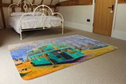 Benjamin Tate Design London Bus Green Rear Rug in Natural - Size: Large - thumbnail 3