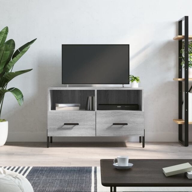 Berkfield Home TV Cabinet Grey Sonoma 80x36x50 cm Engineered Wood - Size: 80 x 36 x 50 cm - image 1