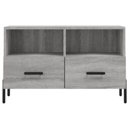 Berkfield Home TV Cabinet Grey Sonoma 80x36x50 cm Engineered Wood - Size: 80 x 36 x 50 cm - thumbnail 5