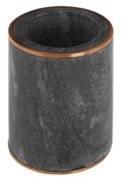 Orsina Grey Marble Range Grey Marble Brass Tumbler - thumbnail 2