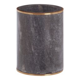Orsina Grey Marble Range Grey Marble Brass Tumbler - thumbnail 1