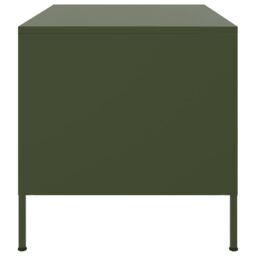 Berkfield Home Coffee Table Olive Green 68x50x50.5 cm Steel - thumbnail 6