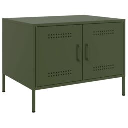 Berkfield Home Coffee Table Olive Green 68x50x50.5 cm Steel