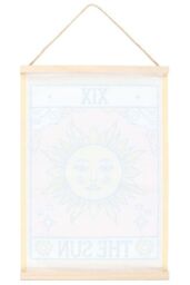 KDMD The Sun Vintage Tarot Wall Hanging in Pink - thumbnail 4