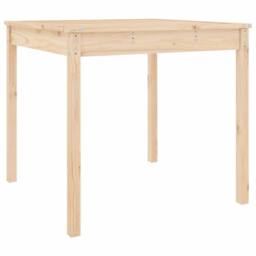 Berkfield Home Garden Table 82.5x82.5x76 cm Solid Wood Pine in Light Tan
