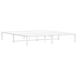 Berkfield Home Metal Bed Frame White 180x200 cm Super King Size - thumbnail 4