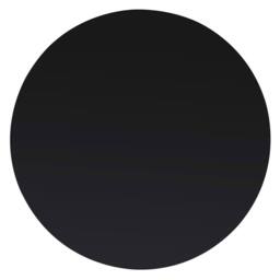 Berkfield Home Table Top Tempered Glass Round 700 mm in Black - thumbnail 2