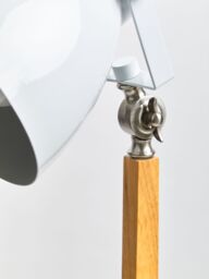 Orsina Table Lamp with UK Plug, Easy to Assemble Bedside Light Table, Adjustable Head Lamp for Living Room Table in Natural - thumbnail 6