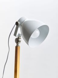 Orsina Table Lamp with UK Plug, Easy to Assemble Bedside Light Table, Adjustable Head Lamp for Living Room Table in Natural - thumbnail 4