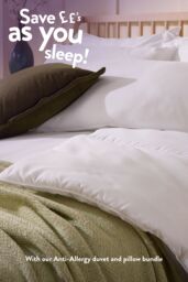Slumberdown Anti Allergy 10.5 Tog All Year Round Duvet in White - Size: King - thumbnail 5
