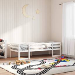 Berkfield Home Kids' Bed Frame without Mattress White 90x200 cm Solid Wood Pine - thumbnail 2