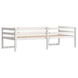 Berkfield Home Kids' Bed Frame without Mattress White 90x200 cm Solid Wood Pine - thumbnail 7