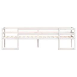 Berkfield Home Kids' Bed Frame without Mattress White 90x200 cm Solid Wood Pine - thumbnail 5