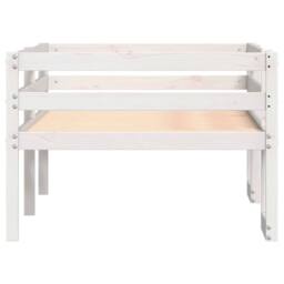 Berkfield Home Kids' Bed Frame without Mattress White 90x200 cm Solid Wood Pine - thumbnail 6