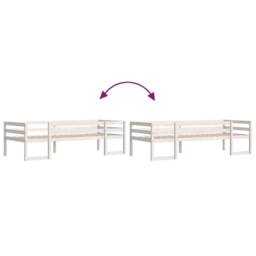 Berkfield Home Kids' Bed Frame without Mattress White 90x200 cm Solid Wood Pine - thumbnail 8