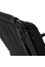 Living and Home 130cm W x 55cm D 3 Fold All-In-One Garden High-Back Recliner Cushion in Black - Size: 130 cm W x 55 cm D - thumbnail 5