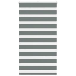 Berkfield Home Zebra Blind Dark Grey 70x150 cm Fabric Width 65.9 cm Polyester