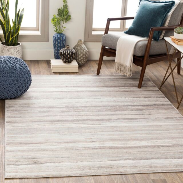 Livabliss Roma-Modern Grey Multicoloured Brown Living Dining Bedroom Rug in Mid Grey - Size: 160 cm x 215 cm - image 1