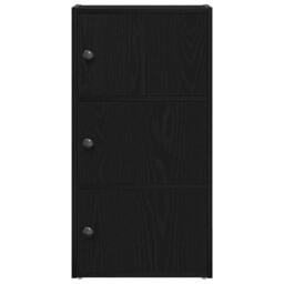 Berkfield Home Durable Bookcase Black Oak 40x24x77 cm Engineered Wood - Size: 40 x 24 x 77 cm - thumbnail 4