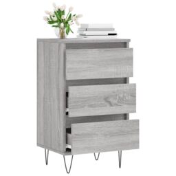 Berkfield Home Sideboard Grey Sonoma 40x35x70 cm Engineered Wood - Size: 40 x 35 x 70 cm - thumbnail 4