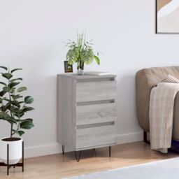 Berkfield Home Sideboard Grey Sonoma 40x35x70 cm Engineered Wood - Size: 40 x 35 x 70 cm - thumbnail 1