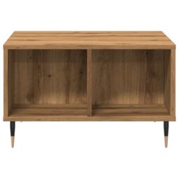 Berkfield Home Coffee Table Artisan Oak 60x50x36.5 cm Engineered Wood in Brown - thumbnail 4