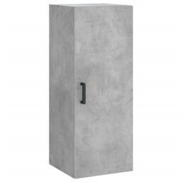 Berkfield Home Wall Mounted Cabinet Concrete Grey 34.5x34x90 cm - thumbnail 2