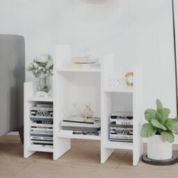 Berkfield Home Side Cabinet White 60x26x60 cm Engineered Wood - Size: 60 x 26 x 60 cm - thumbnail 3