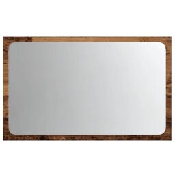 Berkfield Home Bathroom Mirror with LED Light Artisan Oak 60x8.5x38 cm in Brown - thumbnail 6